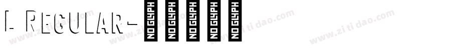 L Regular字体转换